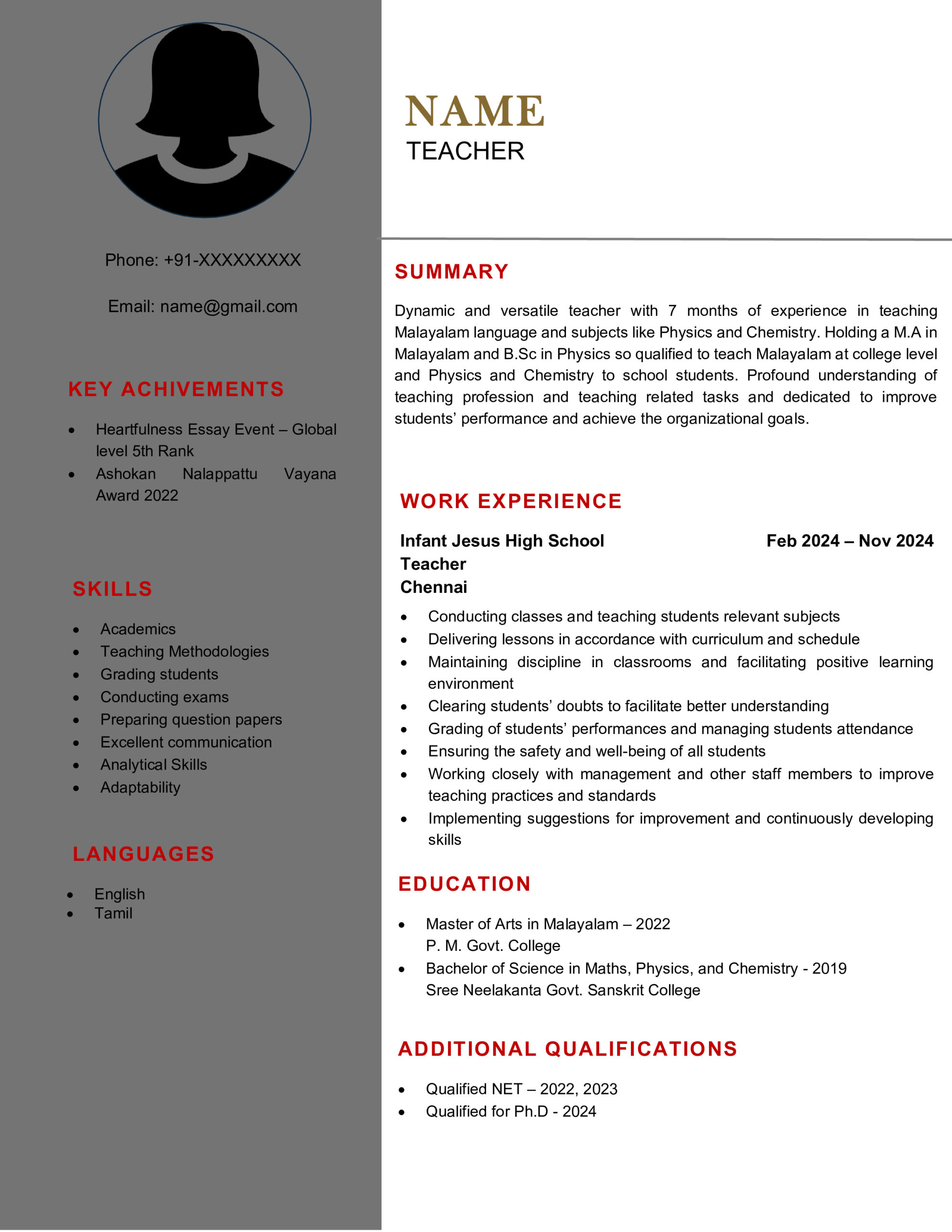 Resume Samples